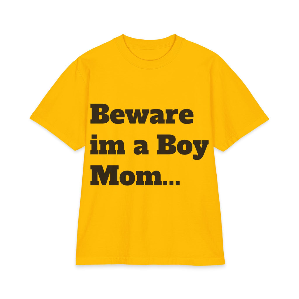 Boy Mom T‑Shirt — “Beware I’m a Boy Mom… I Don’t Give Princess Treatments” Cotton Tee