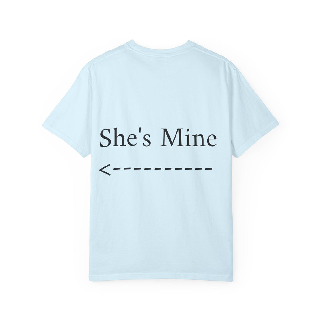 Graphic T-Shirt — "She Rides My Face" Couple Humor Tee