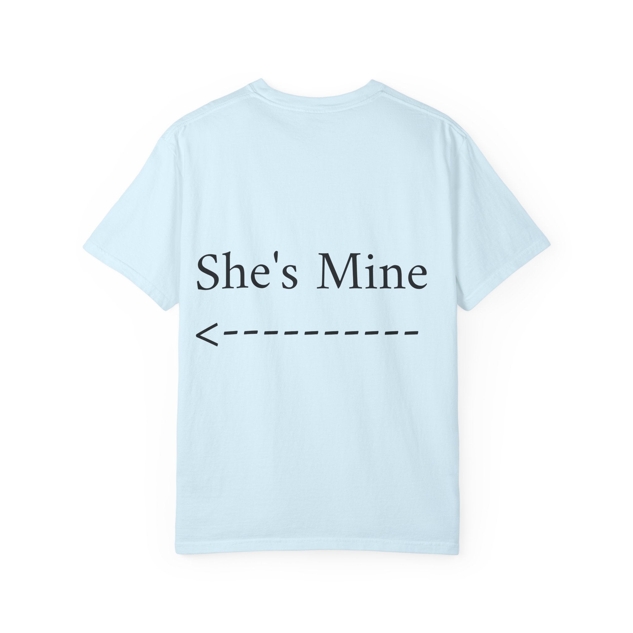 Graphic T-Shirt — "She Rides My Face" Couple Humor Tee