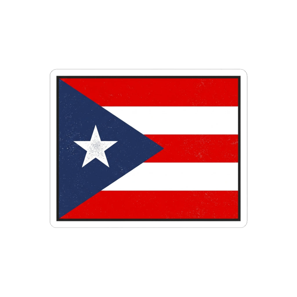 Puerto Rico Flag Sticker — Kiss-Cut Vinyl Puerto Rican Pride Decal