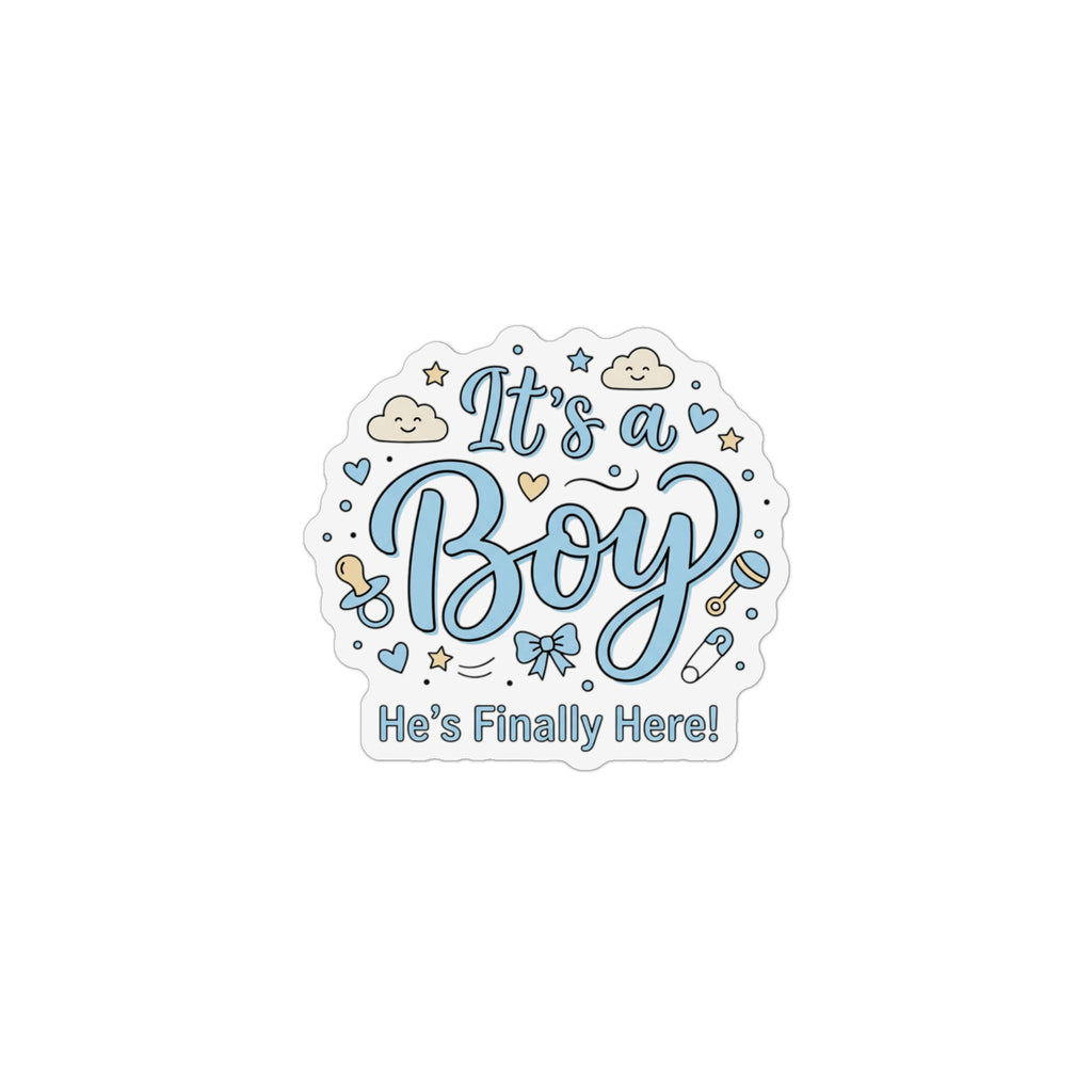 It's a Boy Custom Shape Magnet — Baby Shower Announcement & Gender Reveal Favor