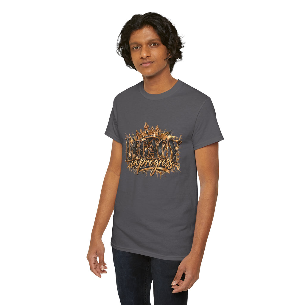 T-Shirt — ‘Legacy in Progress’ Gold Crown Graphic