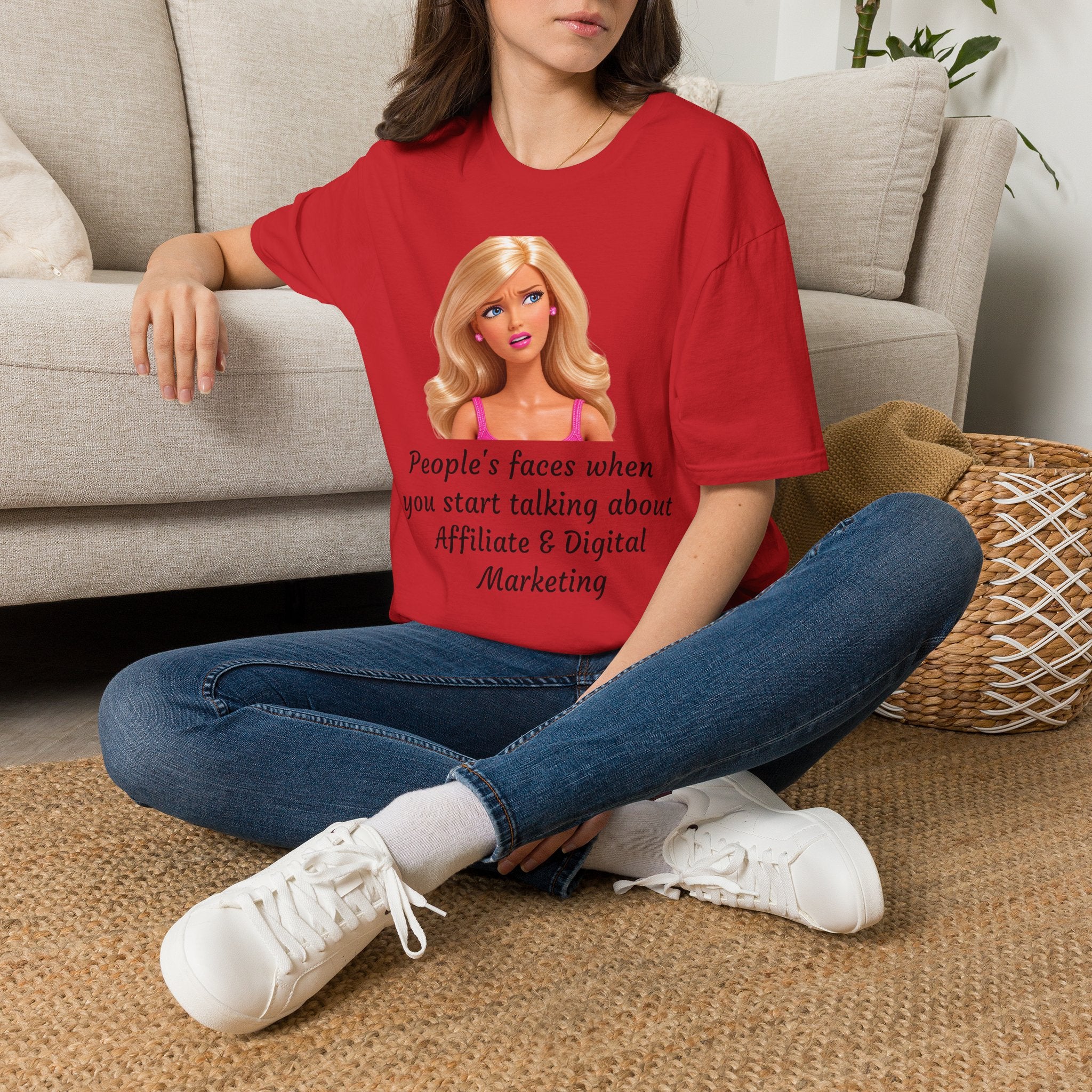 Barbie Meme T-Shirt — "People's faces when you start talking about Affiliate & Digital Marketing"