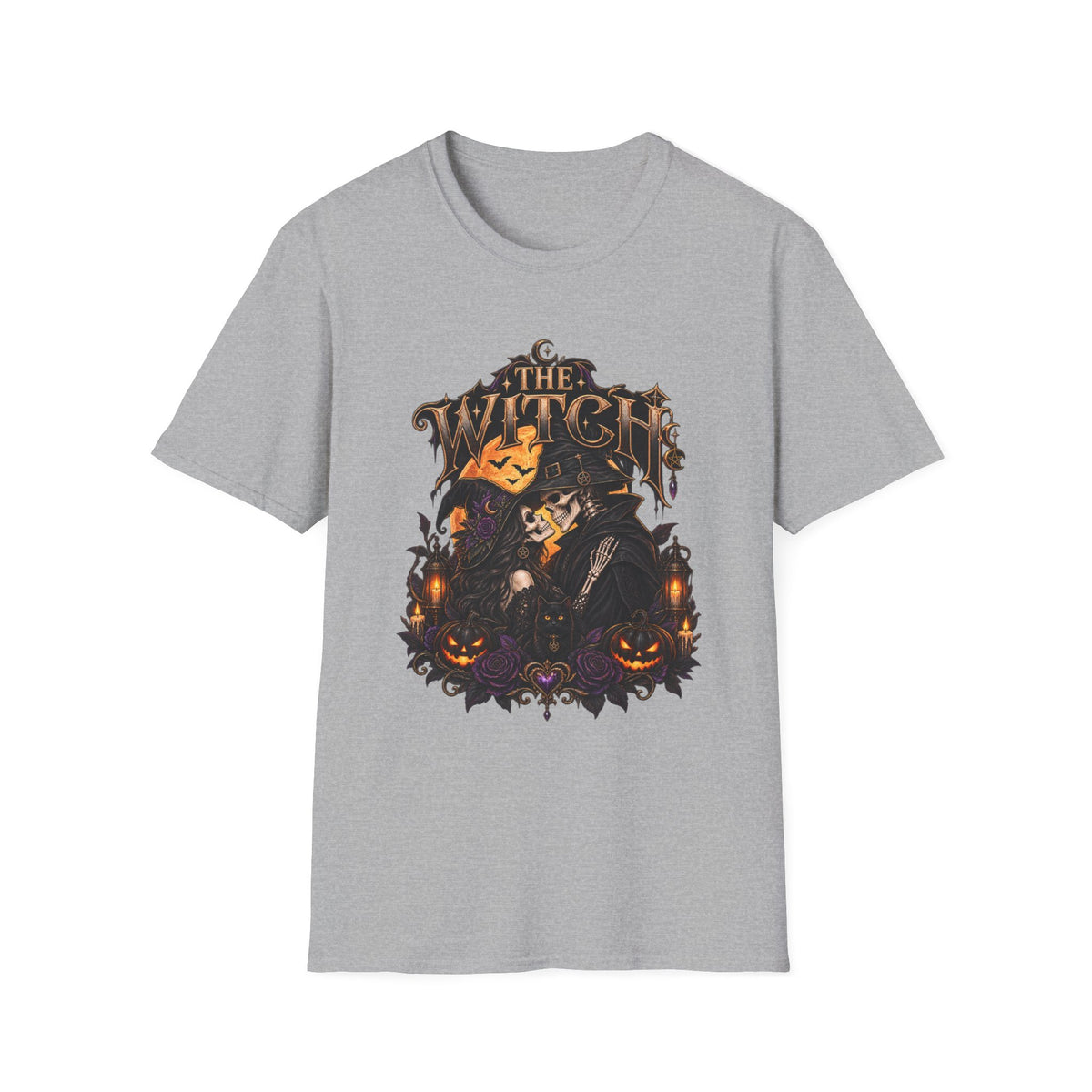 Witch Halloween Graphic Tee — "The Witch" Pumpkin Spell Shirt