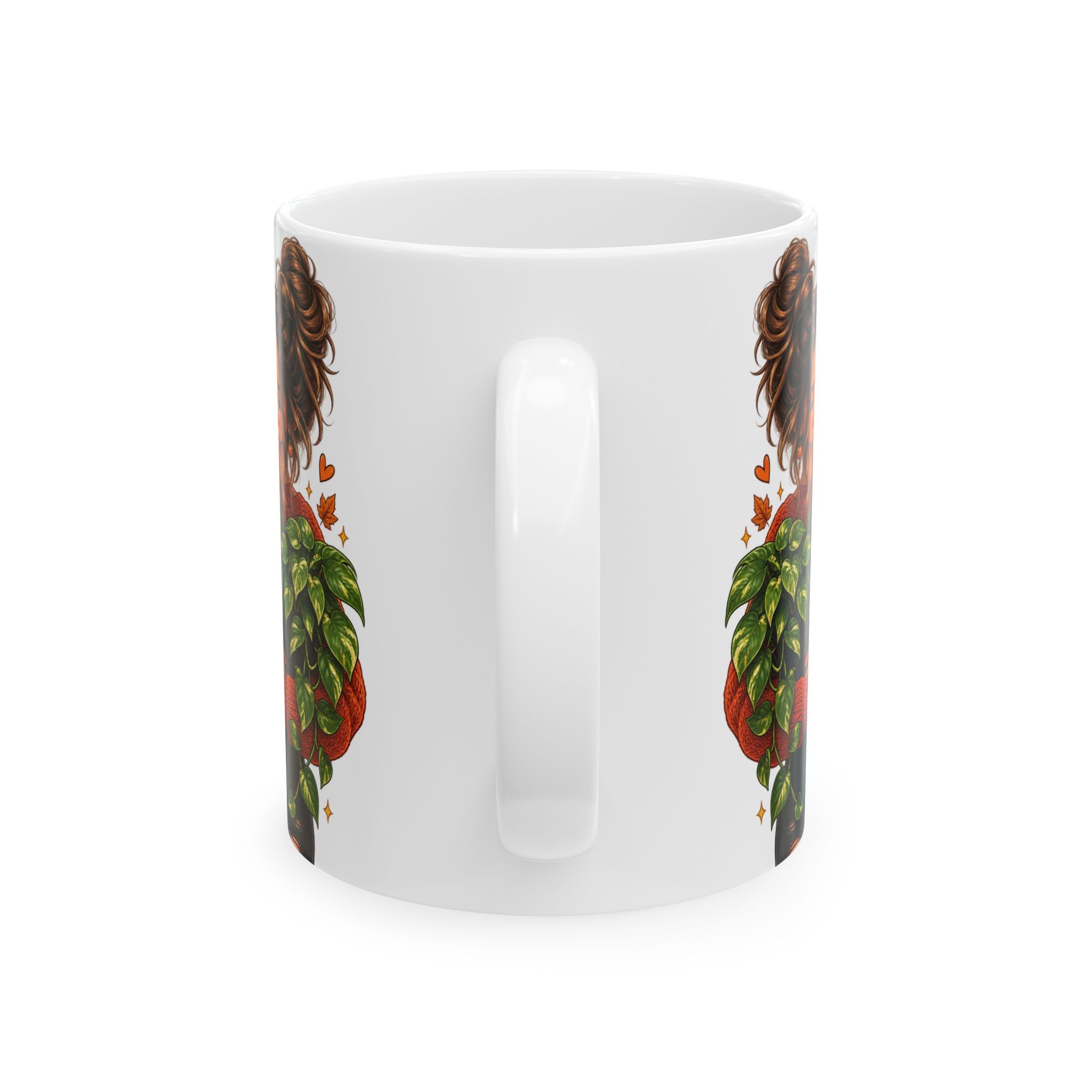 Plant Mom Mug - "This Is My Therapy" Ceramic Coffee Cup (11oz, 15oz)