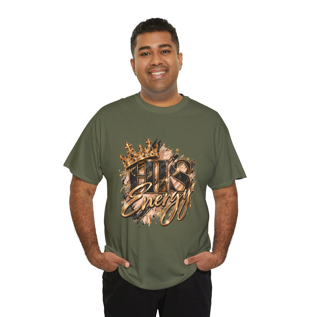 Boss Energy T-Shirt — Gold Crown Graphic Tee for Ambitious Hustlers