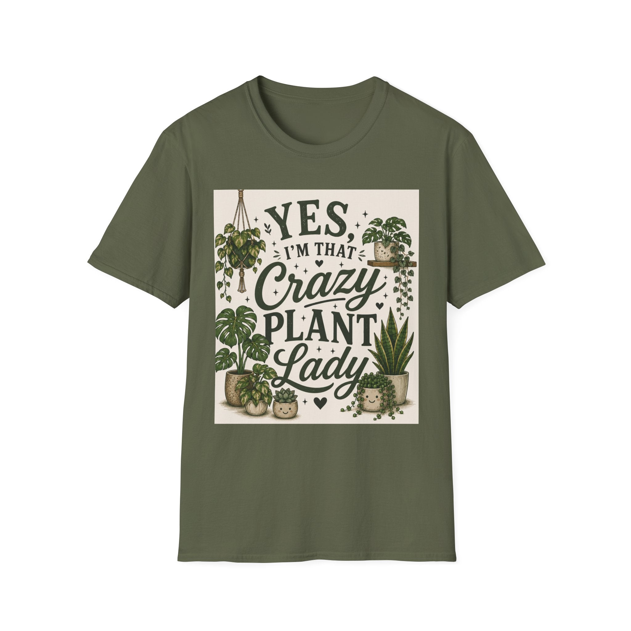 Plant Lady T-Shirt — "Yes I’m That Crazy Plant Lady" Graphic Tee
