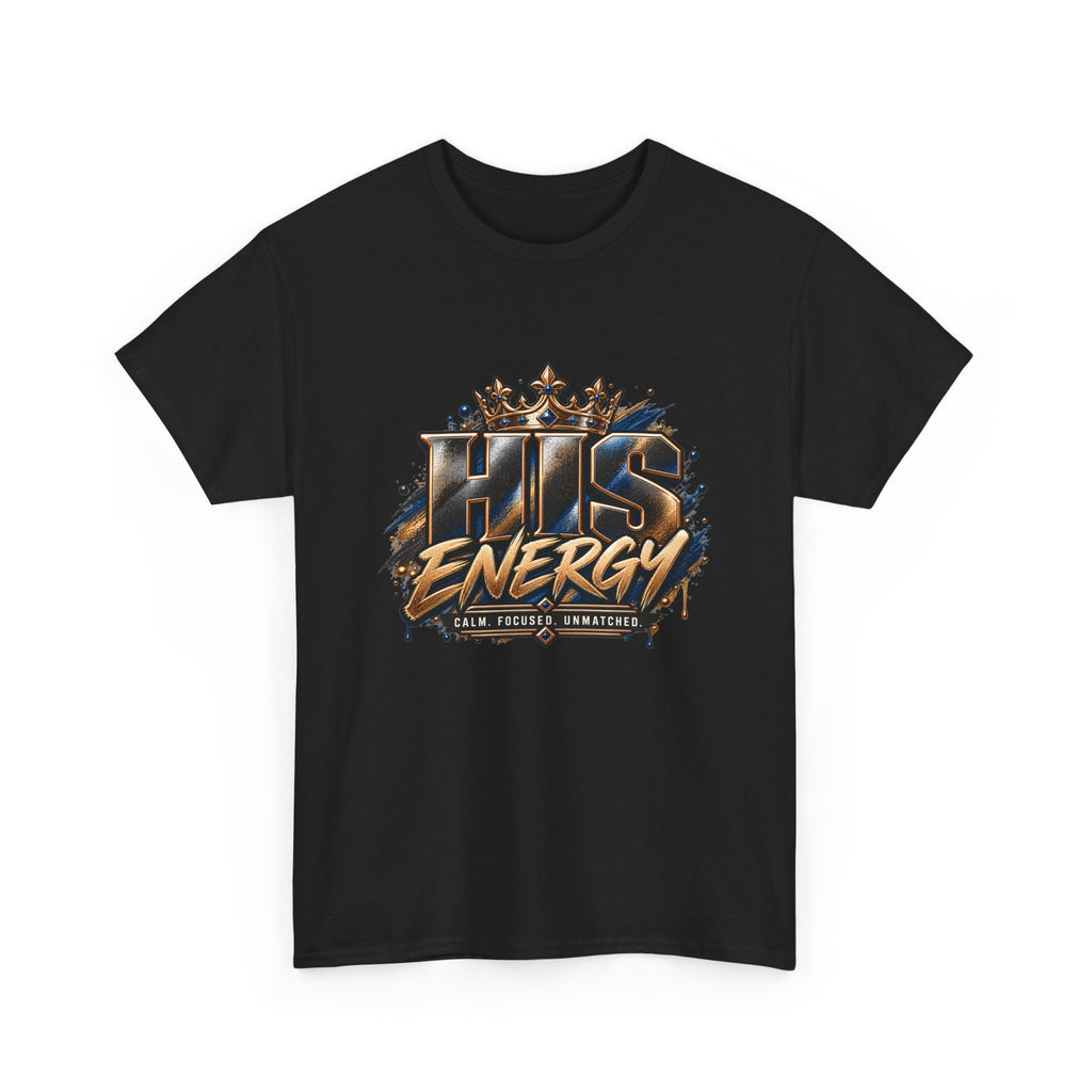HIS Energy Graphic Tee — Bold Faith-Inspired Crown Design