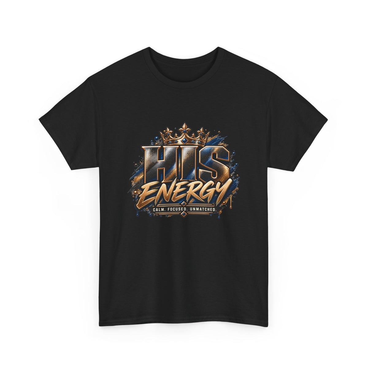 HIS Energy Graphic Tee — Bold Faith-Inspired Crown Design