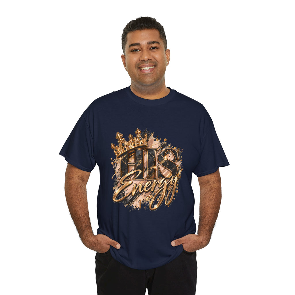 Boss Energy T-Shirt — Gold Crown Graphic Tee for Ambitious Hustlers