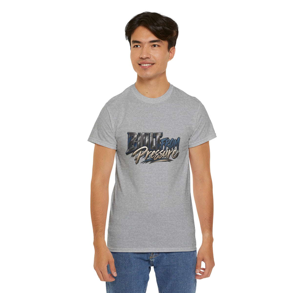 Built From Pressure Graphic Tee — Motivational Streetwear Shirt