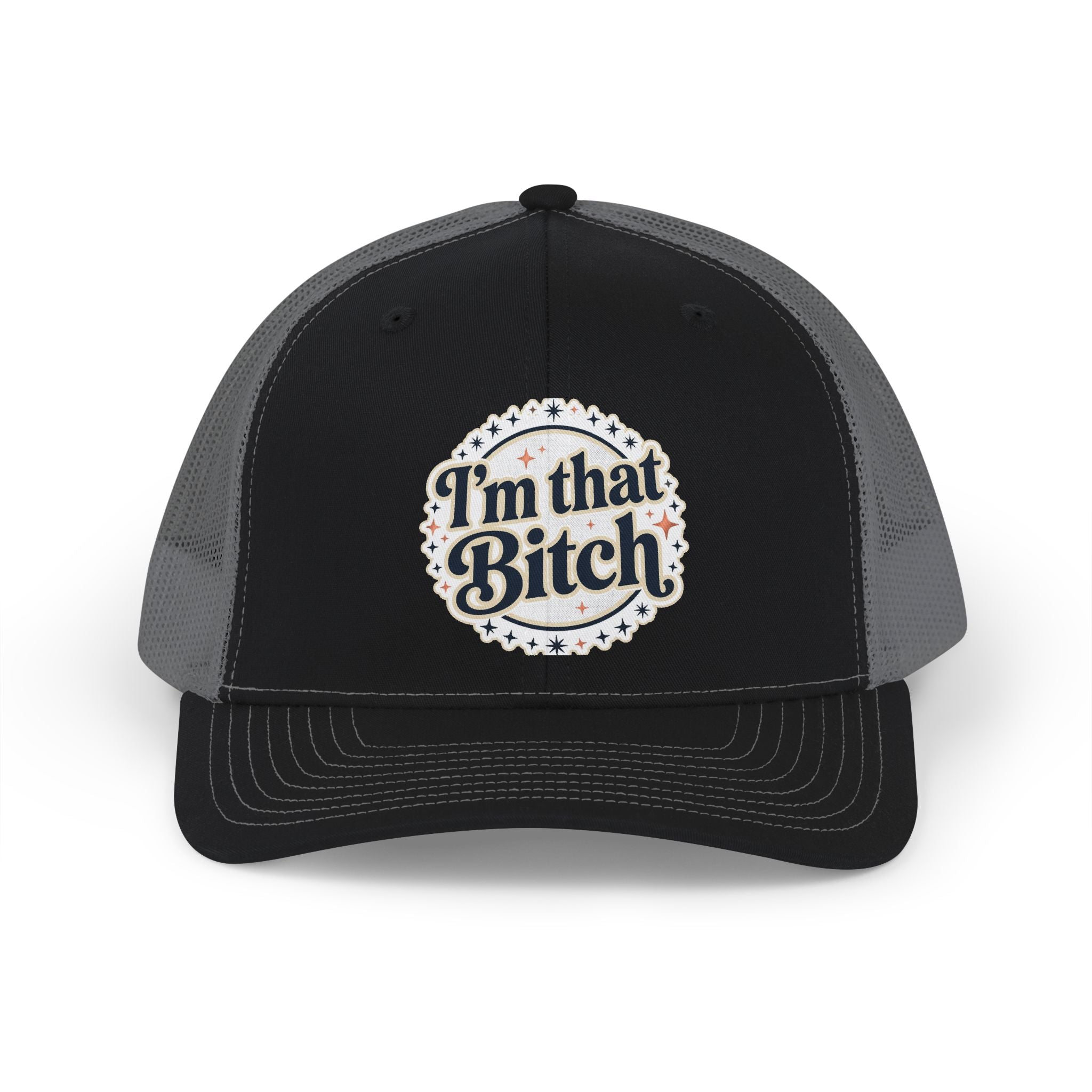 I'm That Bitch Snapback Trucker Cap — Bold Retro Script Mesh Hat