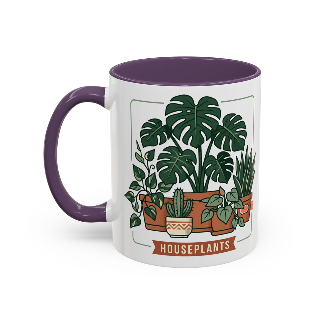 Plant Mom Coffee Mug – "In My Plant Mom Era" Accent Mug with Cute Potted Plants