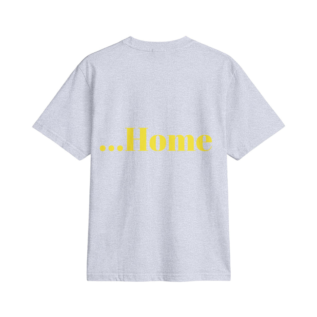 “Hot and Ready to Go…Home” Graphic T-Shirt — Funny Yellow Slogan Tee