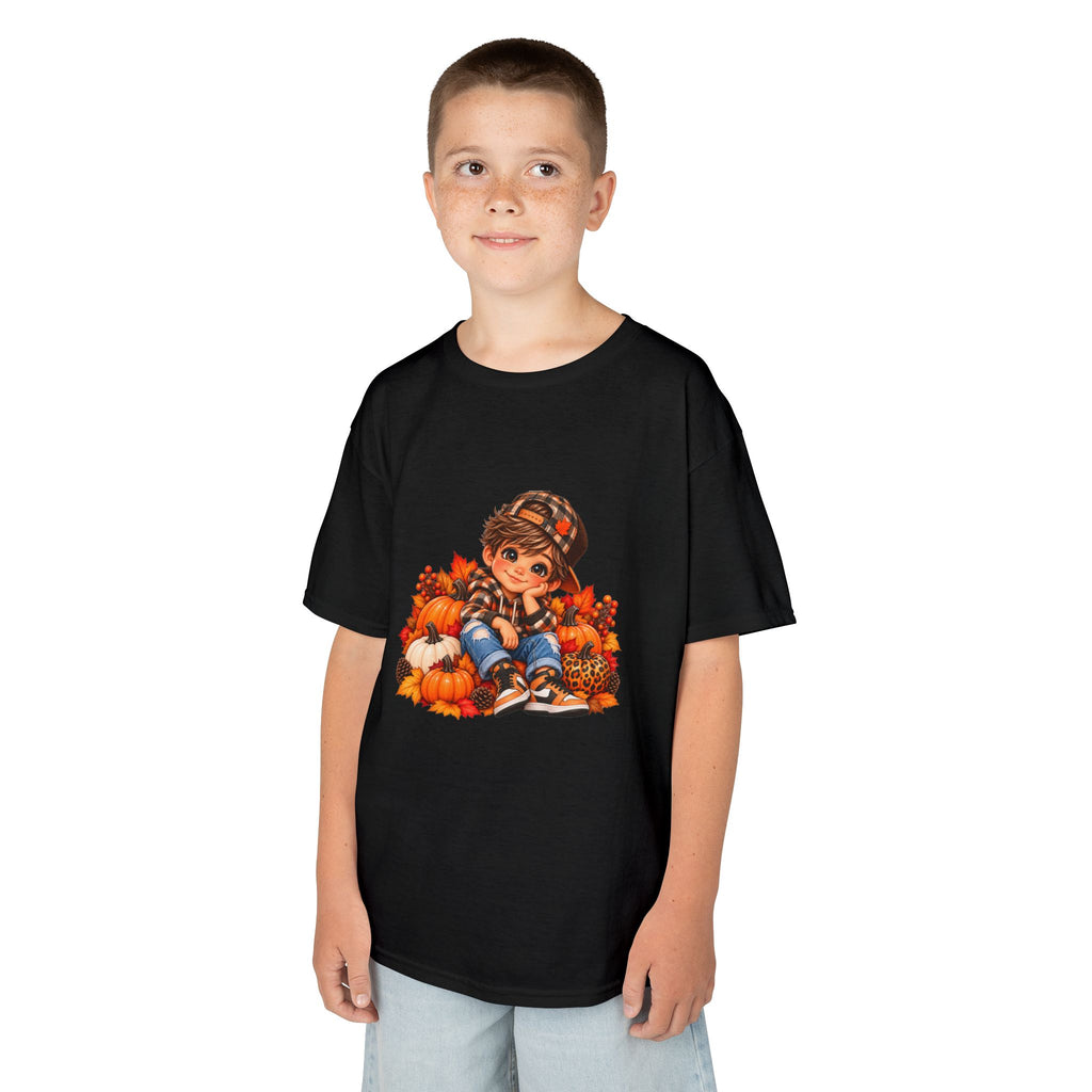 Kids Autumn Harvest Girl Heavy Cotton Tee