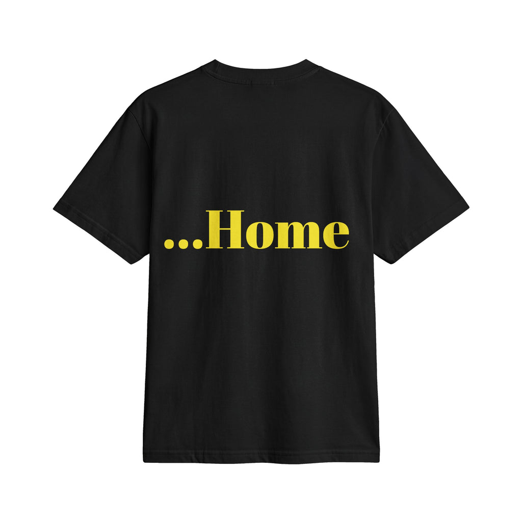 “Hot and Ready to Go…Home” Graphic T-Shirt — Funny Yellow Slogan Tee