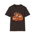 Cute Autumn Highland Cow Pumpkin Harvest T-Shirt