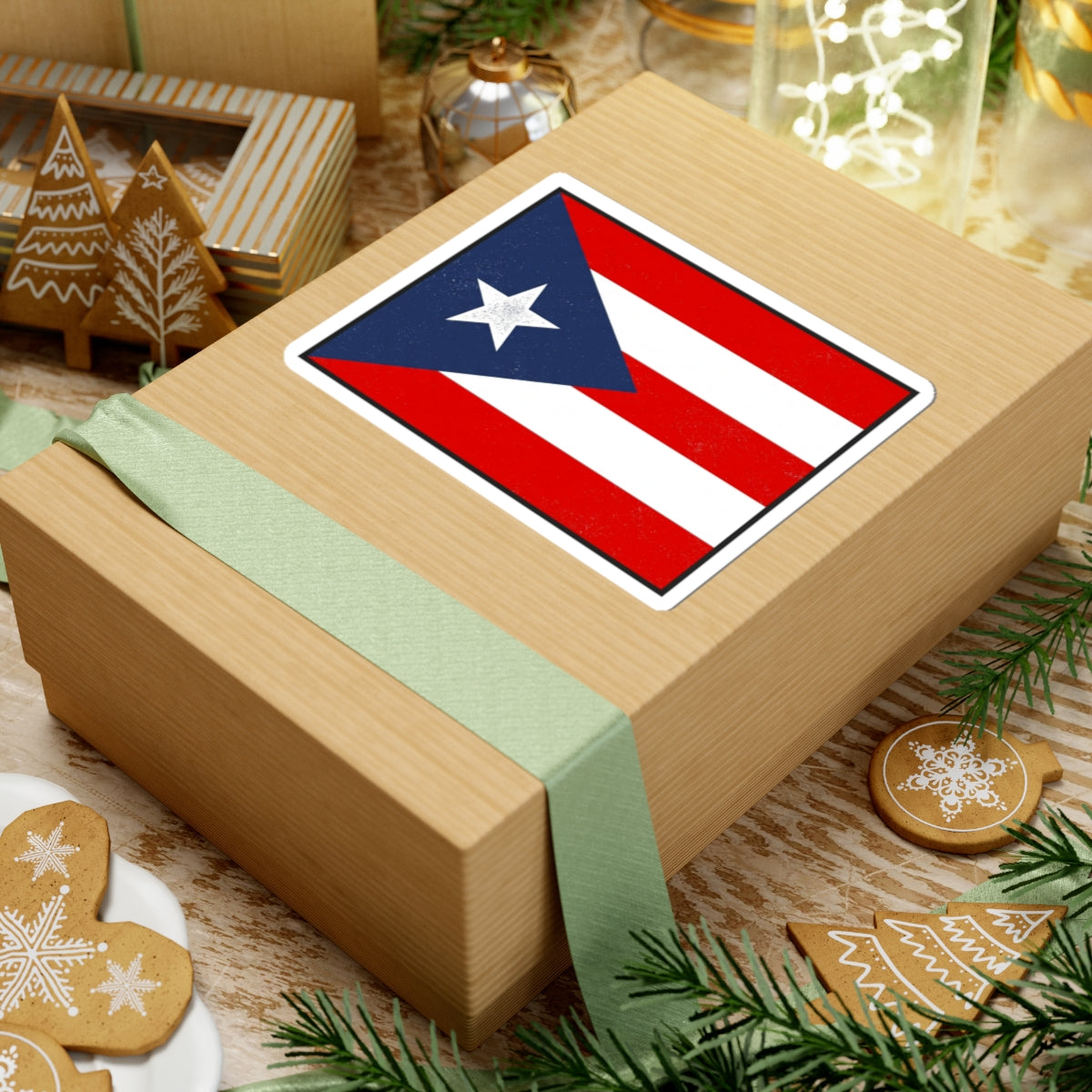 Puerto Rico Flag Sticker — Kiss-Cut Vinyl Puerto Rican Pride Decal