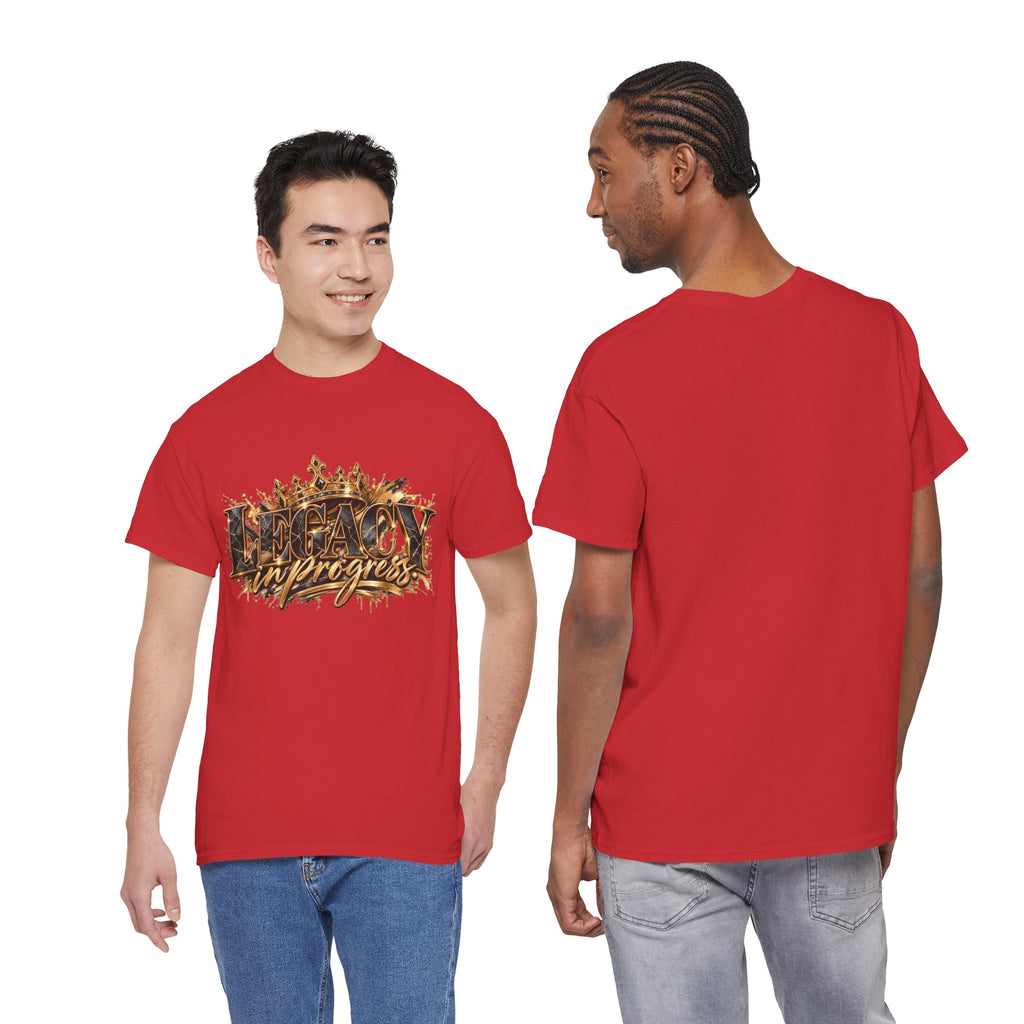 T-Shirt — ‘Legacy in Progress’ Gold Crown Graphic