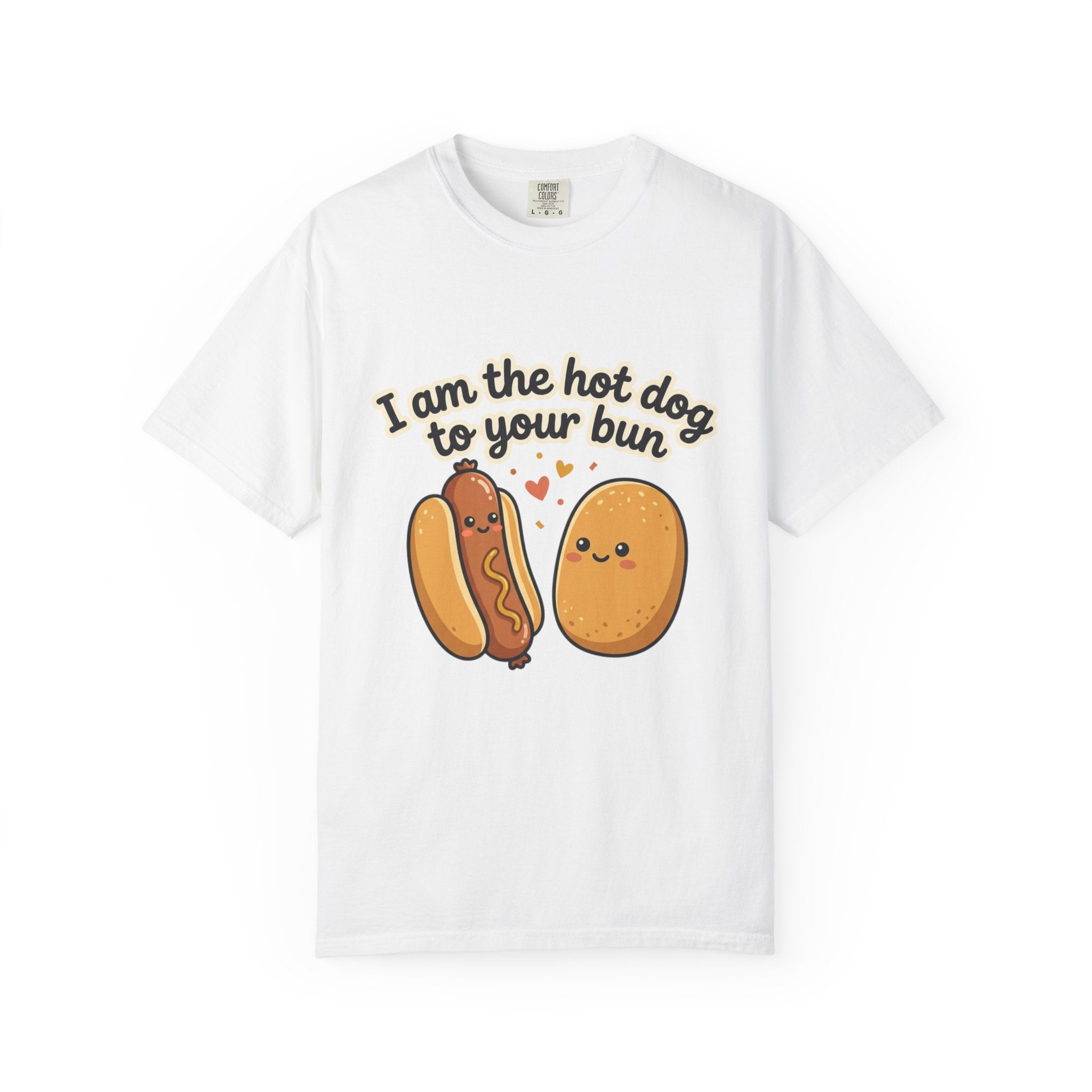 Kawaii "I Am the Hot Dog to Your Bun" Graphic T-Shirt