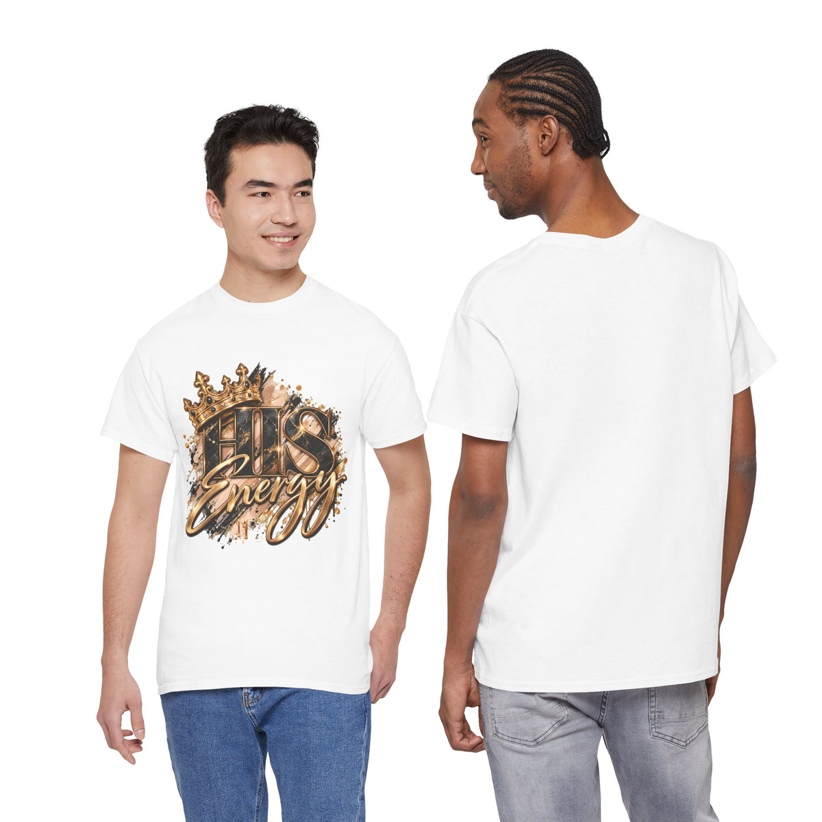 Boss Energy T-Shirt — Gold Crown Graphic Tee for Ambitious Hustlers