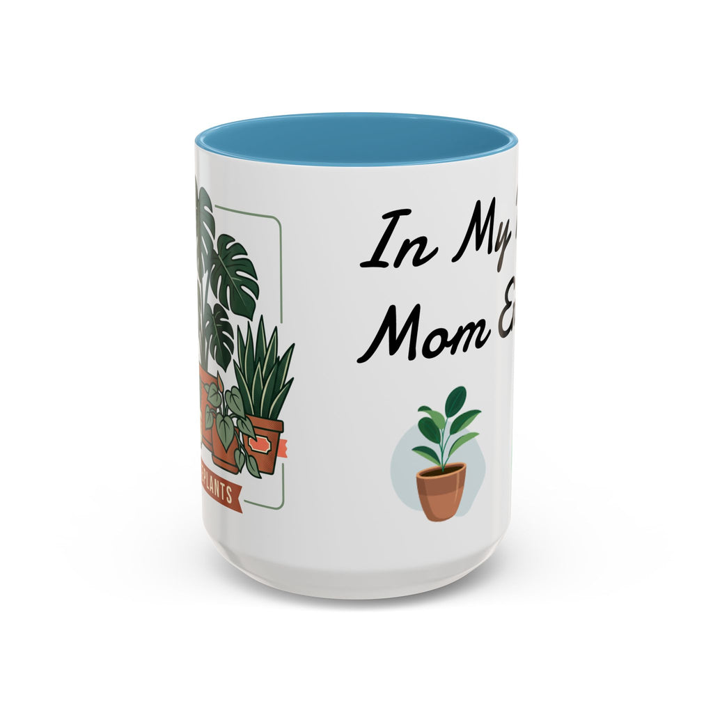 Plant Mom Coffee Mug – "In My Plant Mom Era" Accent Mug with Cute Potted Plants