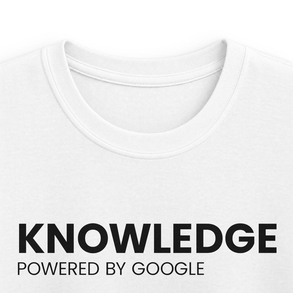 Kids Tee — "Knowledge Powered by Google" Search Bar Shirt