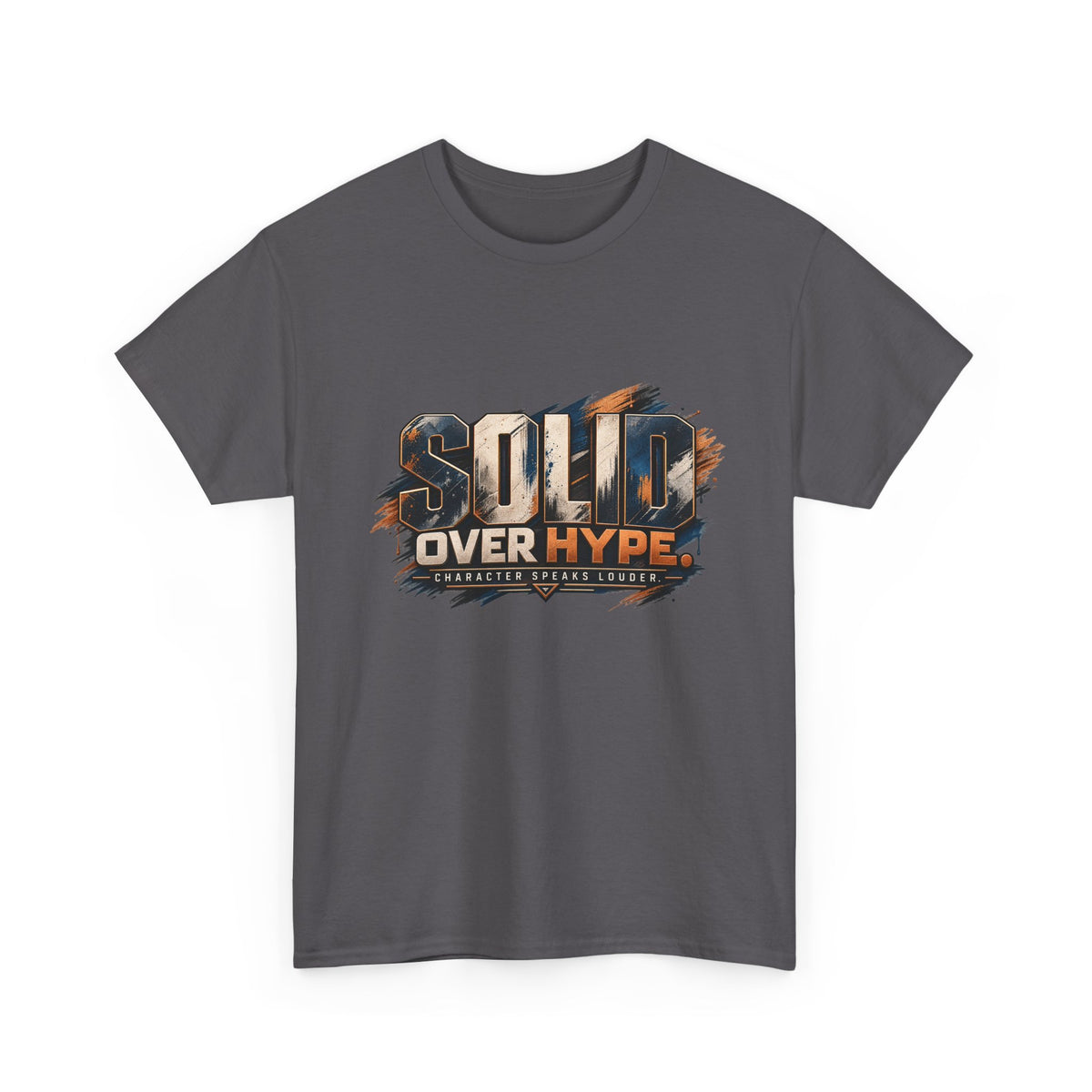 Solid Over Hype Graphic Tee — Streetwear Gaming Statement Shirt