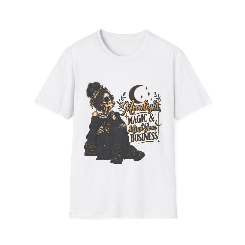 Moonlight Magic & Manifestation T-Shirt — Spiritual Witchy Graphic Tee