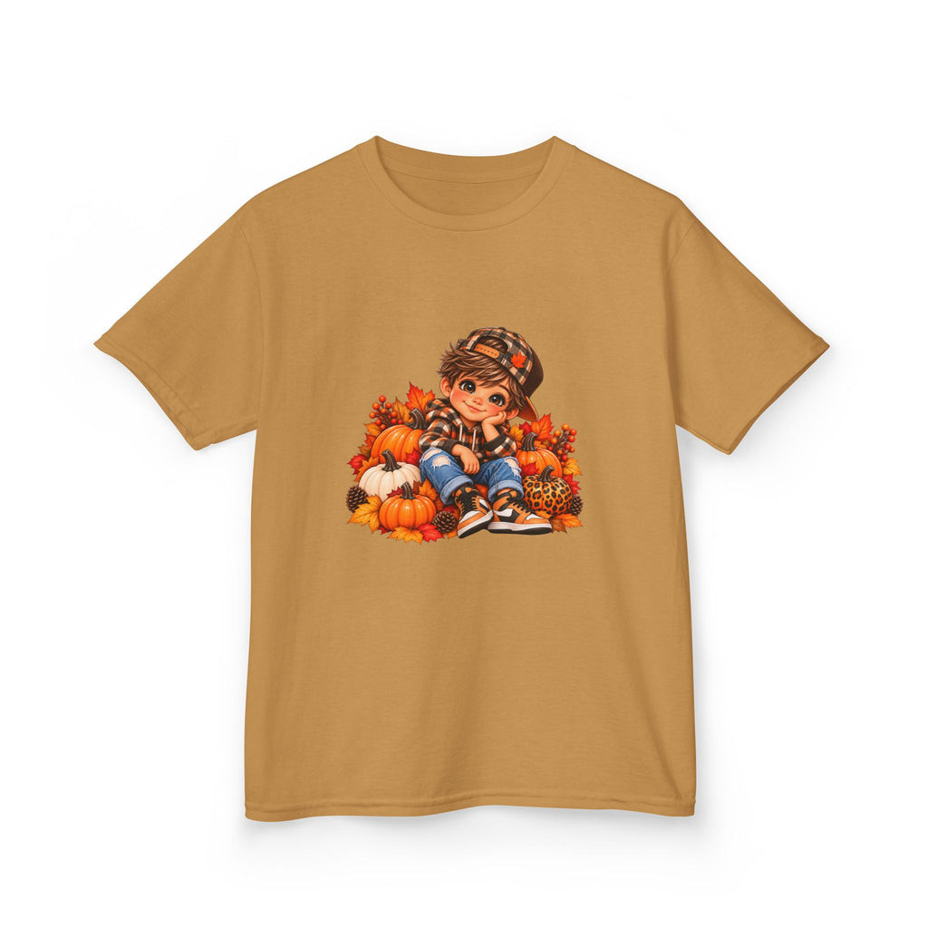 Kids Autumn Harvest Girl Heavy Cotton Tee