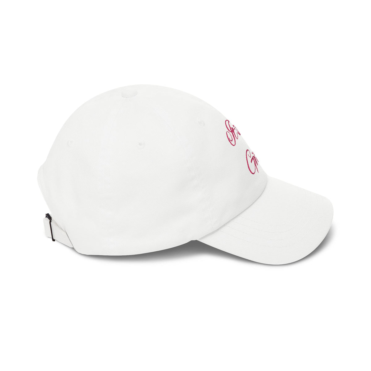 Dad Cap — "It's a Girl" Embroidered Baby Shower Announcement Hat