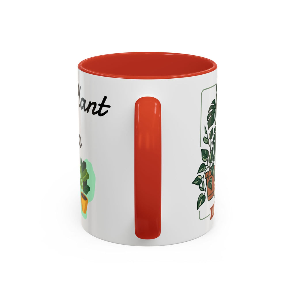 Plant Mom Coffee Mug – "In My Plant Mom Era" Accent Mug with Cute Potted Plants