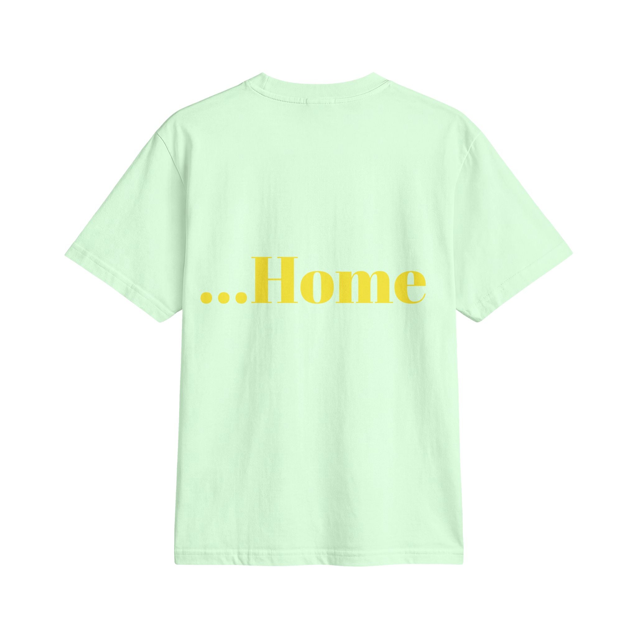 “Hot and Ready to Go…Home” Graphic T-Shirt — Funny Yellow Slogan Tee