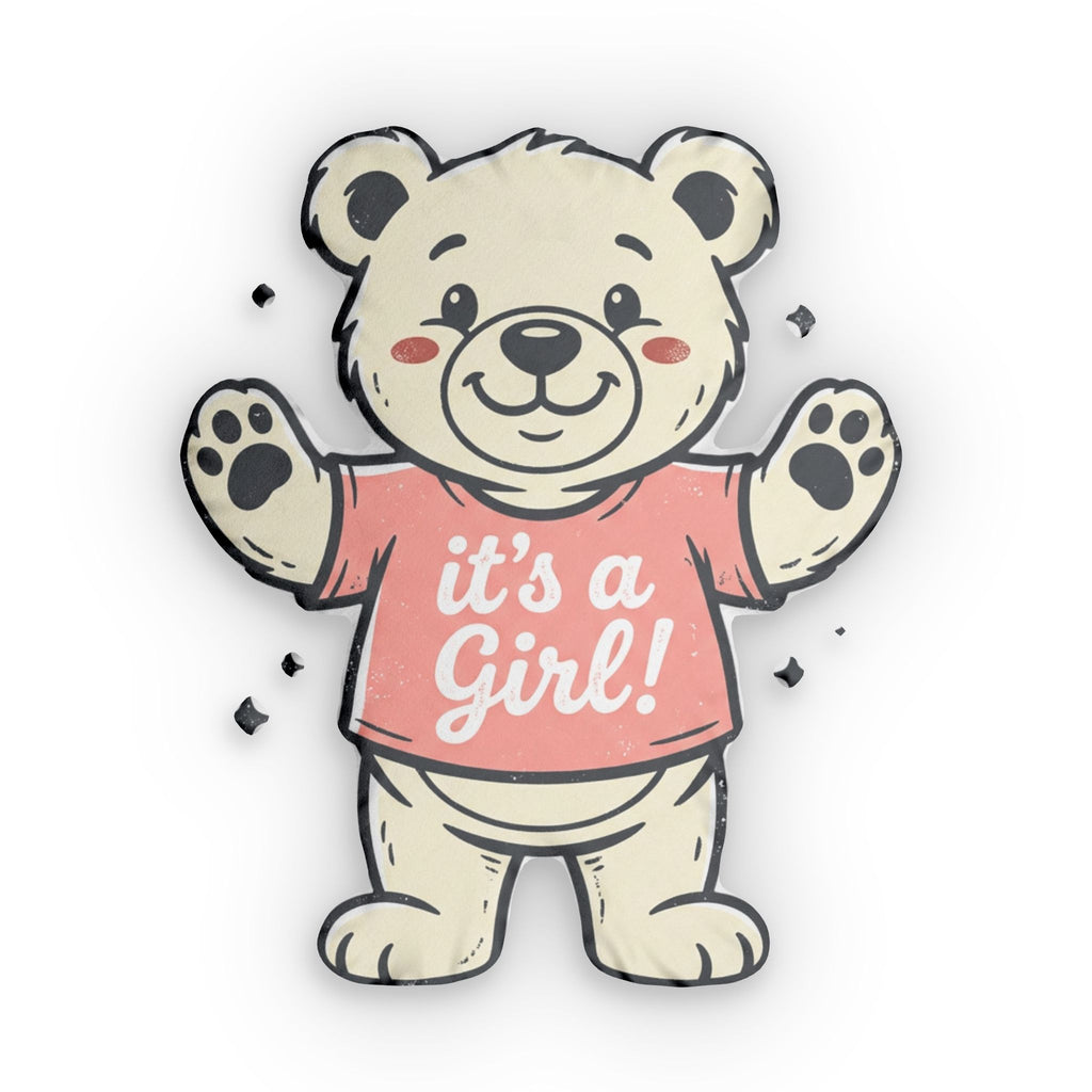 It's a Girl! Bear Shaped Pillow