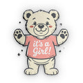 It's a Girl! Bear Shaped Pillow