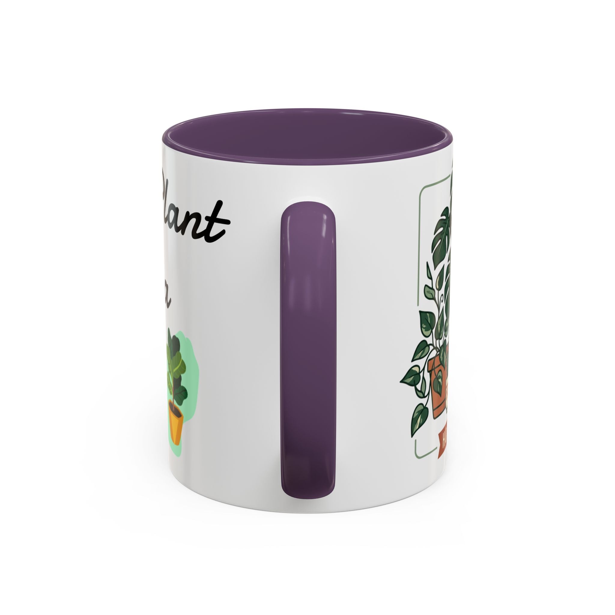 Plant Mom Coffee Mug – "In My Plant Mom Era" Accent Mug with Cute Potted Plants