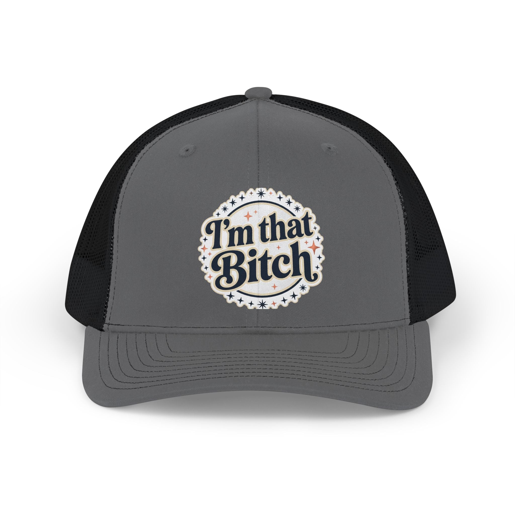 I'm That Bitch Snapback Trucker Cap — Bold Retro Script Mesh Hat