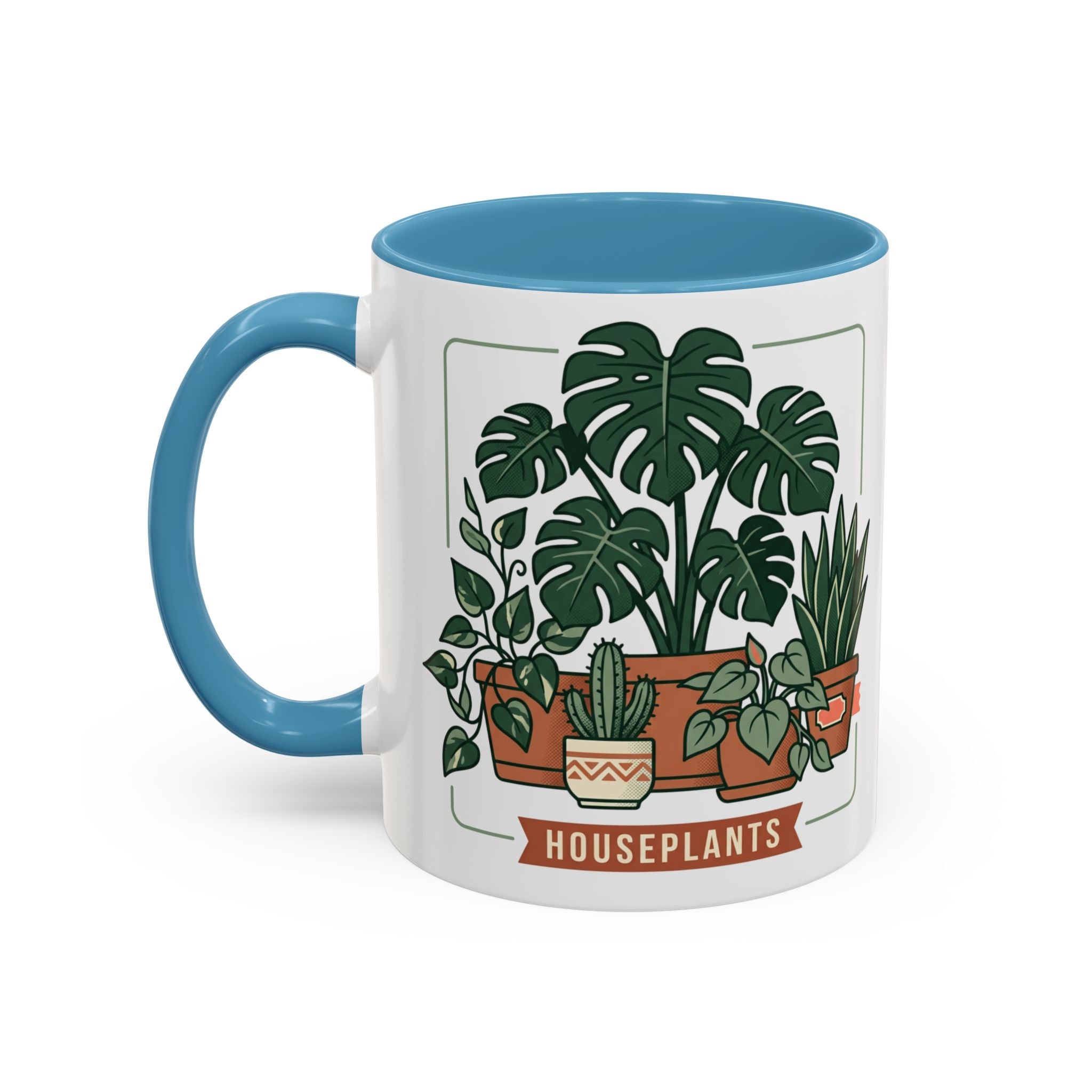 Plant Mom Coffee Mug – "In My Plant Mom Era" Accent Mug with Cute Potted Plants