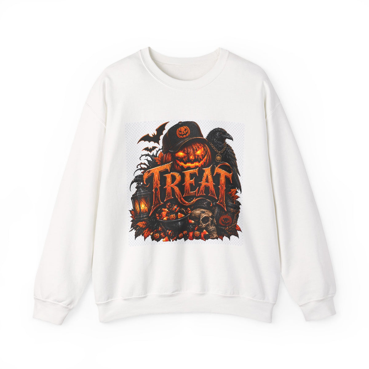 Halloween 'TREAT' Pumpkin Crewneck Sweatshirt
