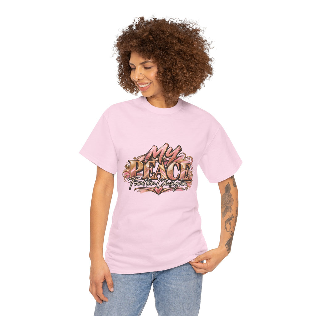 T-Shirt — "My Peace" Floral Graphic Tee