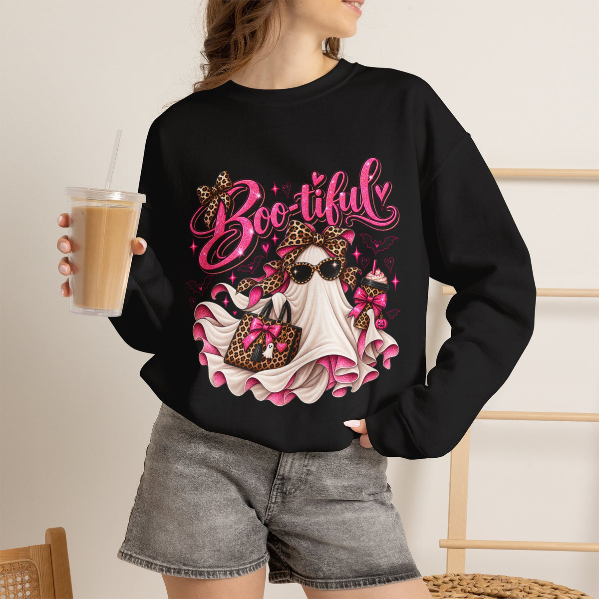 Boo-itful Ghost Crewneck Sweatshirt