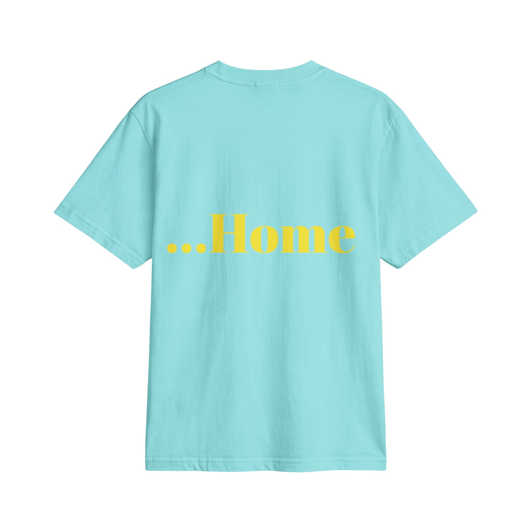 “Hot and Ready to Go…Home” Graphic T-Shirt — Funny Yellow Slogan Tee