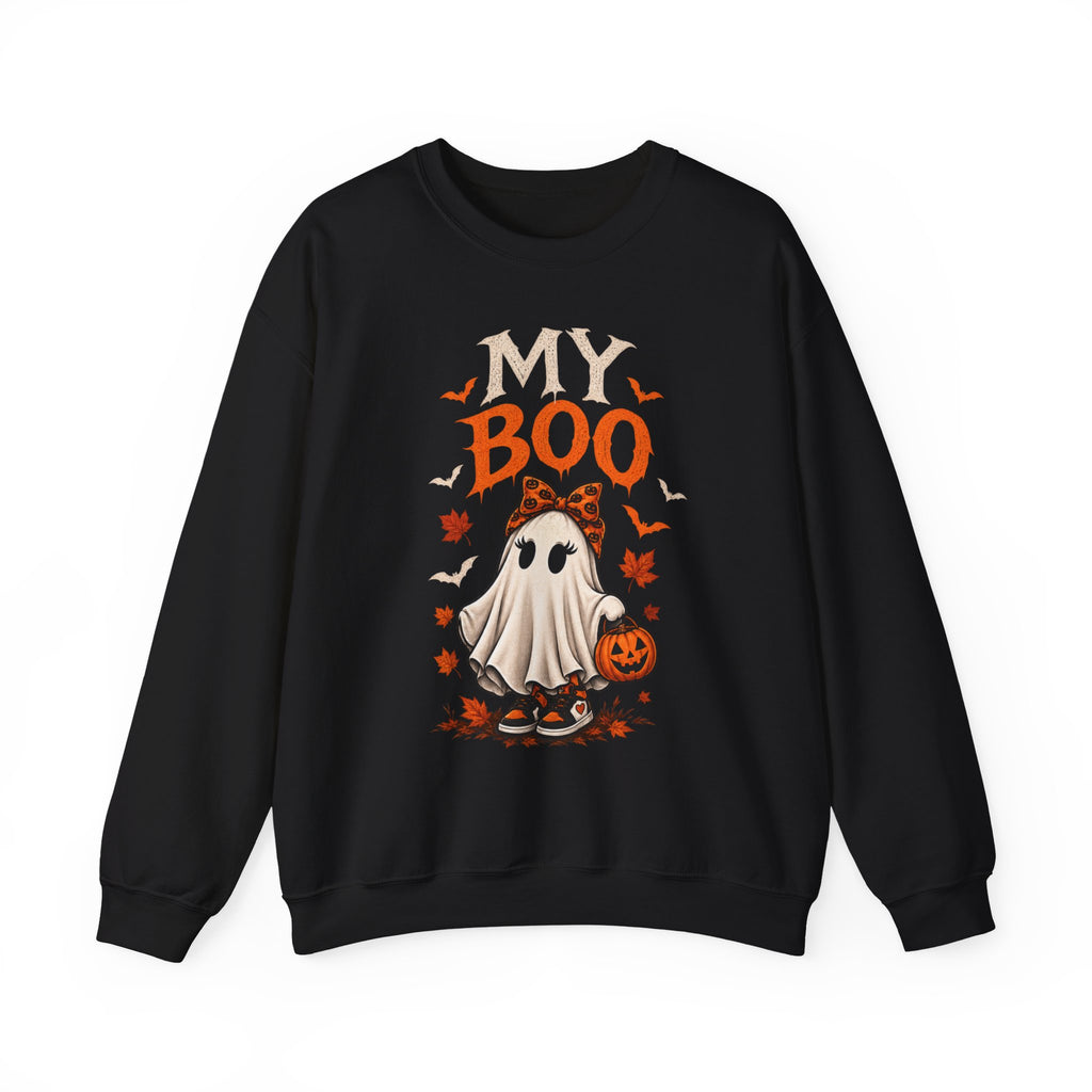 My Boo Halloween Sweatshirt — Cute Ghost Pumpkin Crewneck