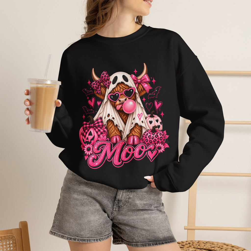 Cow Skull Crewneck Sweatshirt — "Moo"