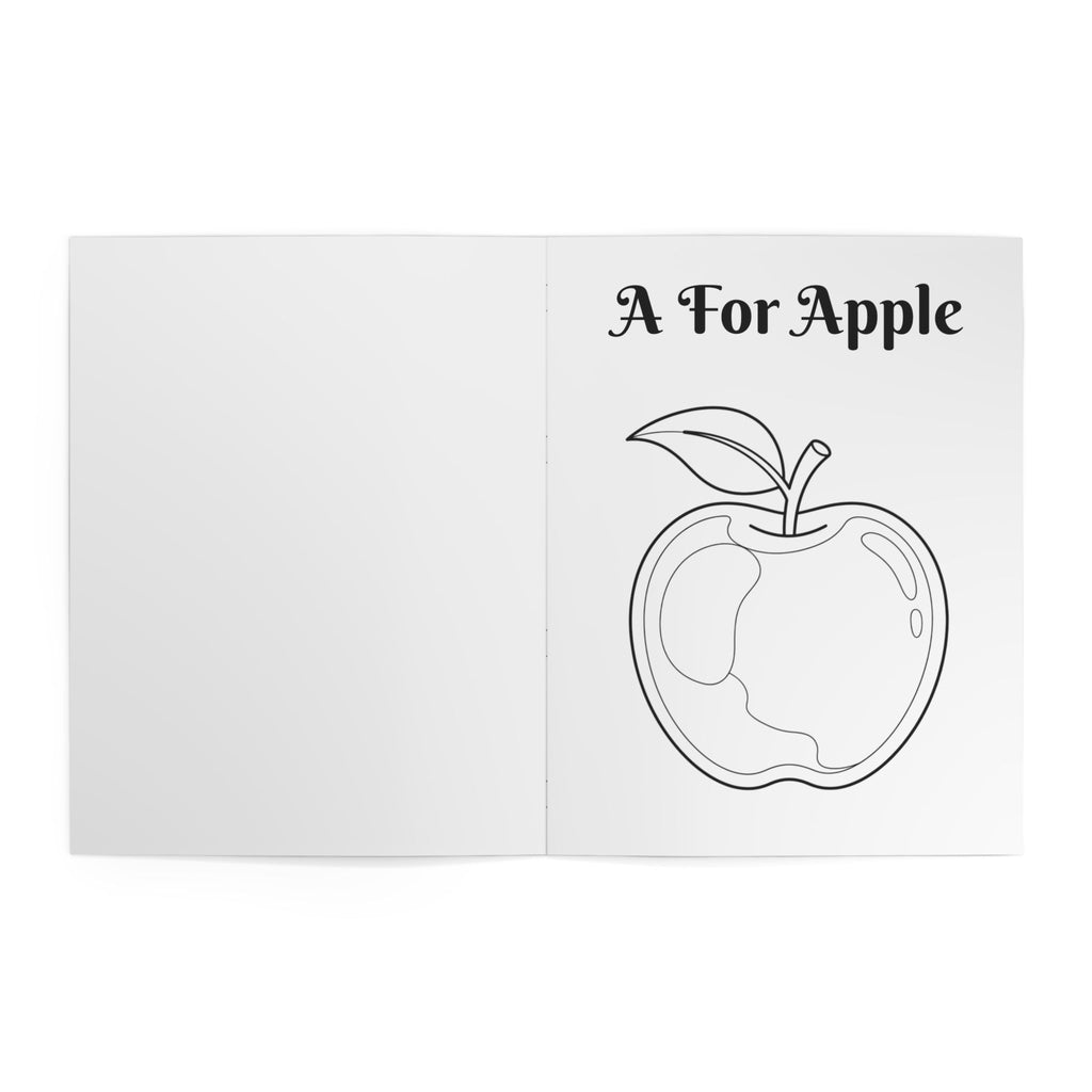 ABC Animals & Food Alphabet Coloring Book — Kids Alphabet Coloring Book