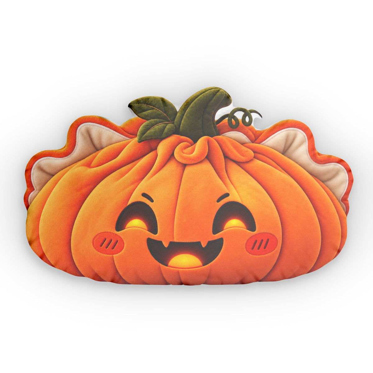 Happy Pumpkin Shaped dumpling Pillow — Cute Halloween Decorative Cushion