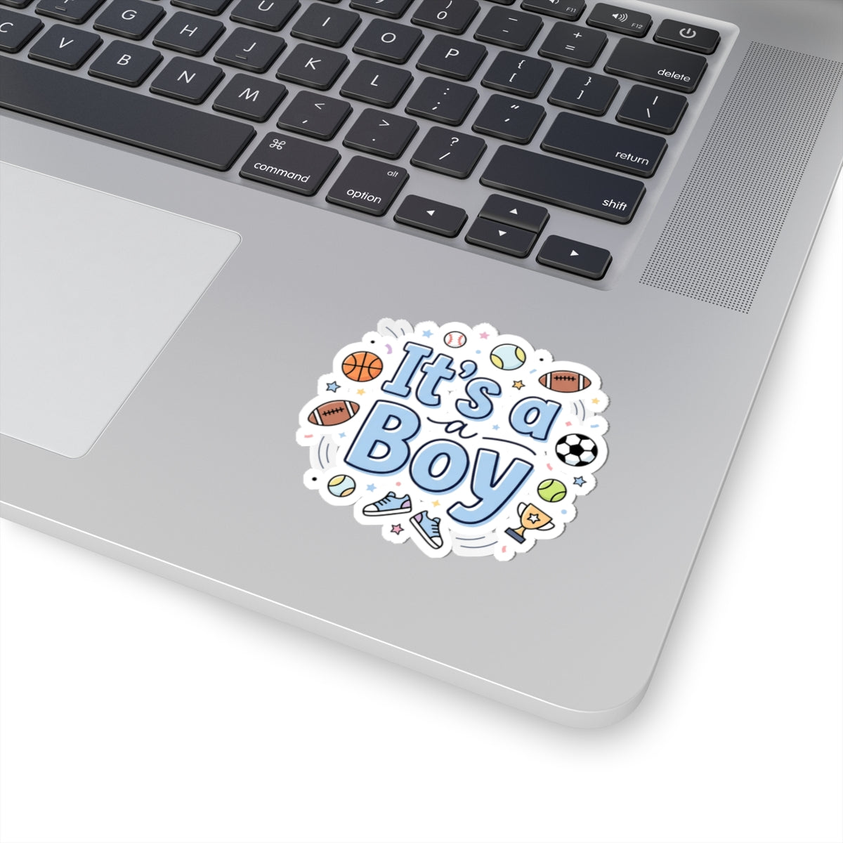 It’s a Boy Sports Baby Shower Sticker — Gender Reveal Kiss-Cut Decal