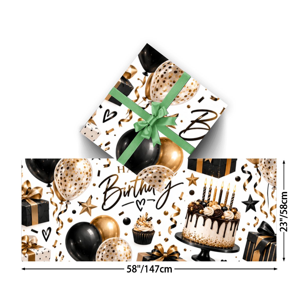 happy birthday 3Pack Gift Wrapping Paper