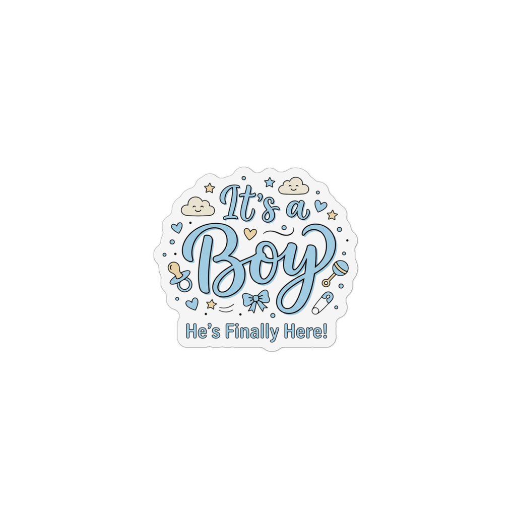 It's a Boy Custom Shape Magnet — Baby Shower Announcement & Gender Reveal Favor