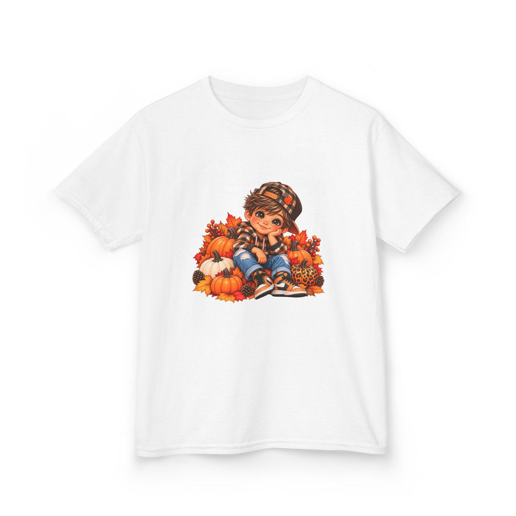 Kids Autumn Harvest Girl Heavy Cotton Tee
